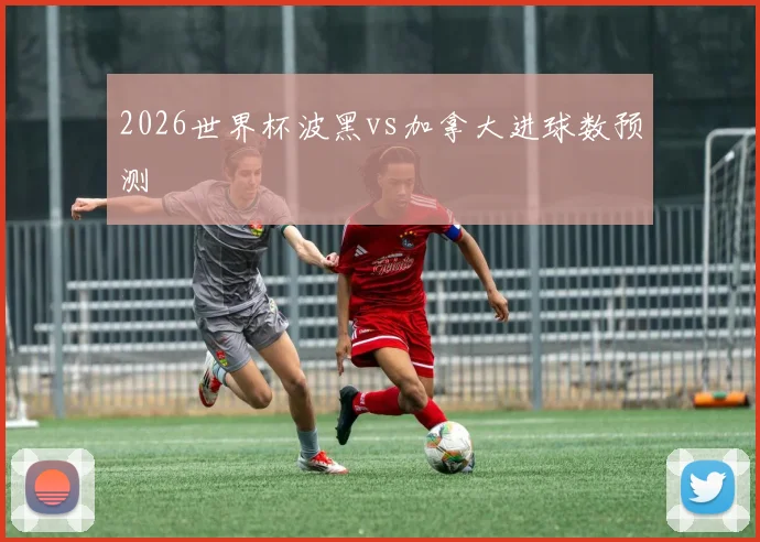2026世界杯波黑vs加拿大进球数预测